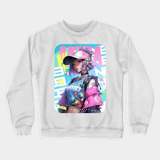 AKIBA DRIP - 🩵🟡💜「 ✦ THE FUTURE IS OURS ✦ 」🩵🟡💜 ANIME MANGA NEXT LEVEL ART Crewneck Sweatshirt